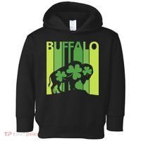 Lucky Buffalo Animal St Patrick's Day Irish Gift Toddler Hoodie thumb 0