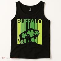 Lucky Buffalo Animal St Patrick's Day Irish Gift Tank Top thumb 2