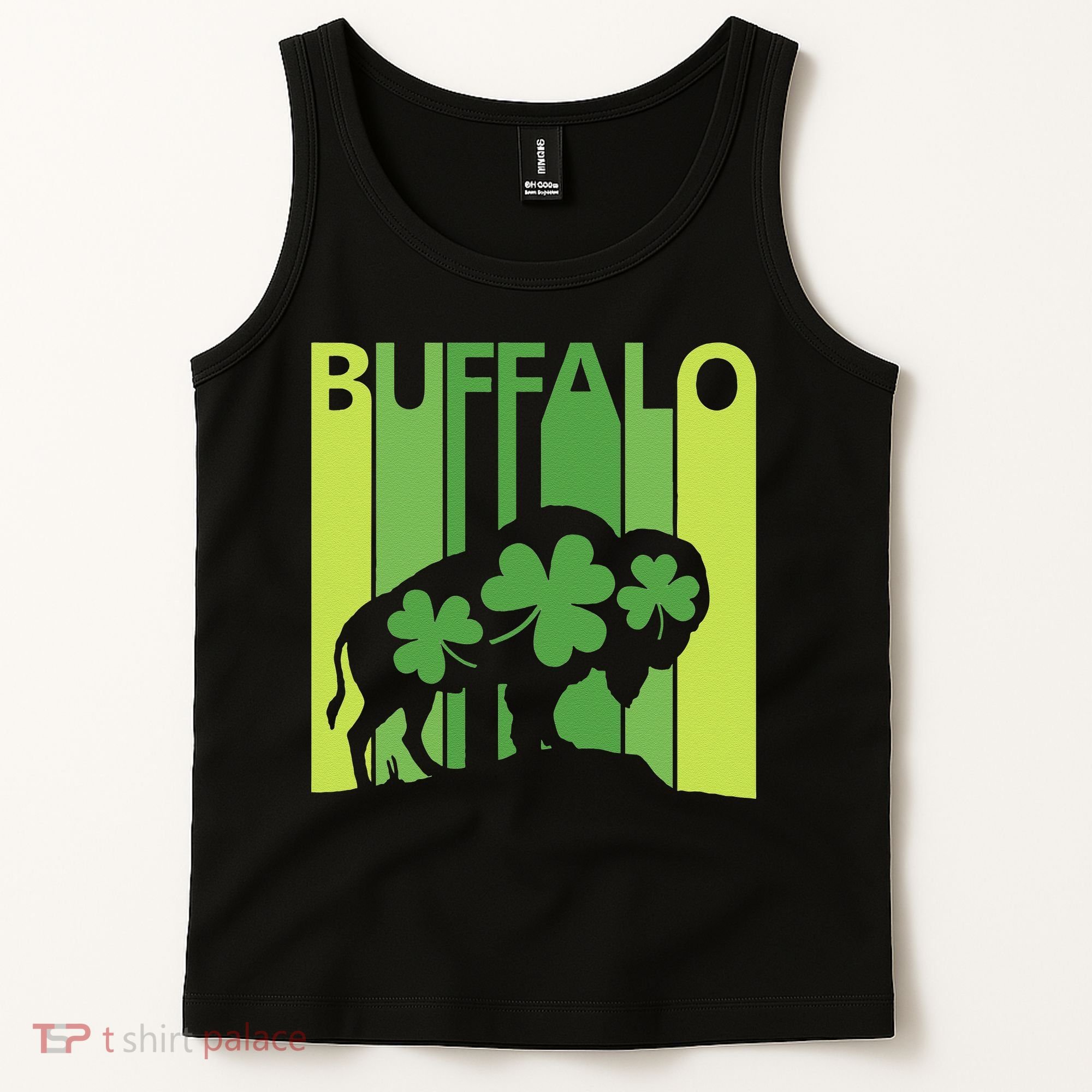 Lucky Buffalo Animal St Patrick's Day Irish Gift Tank Top