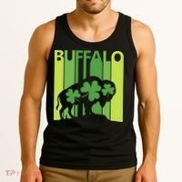 Lucky Buffalo Animal St Patrick's Day Irish Gift Tank Top thumb 3