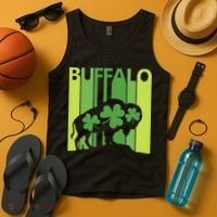 Lucky Buffalo Animal St Patrick's Day Irish Gift Tank Top thumb 4