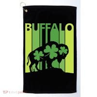 Lucky Buffalo Animal St Patrick's Day Irish Gift Golf Towel thumb 0