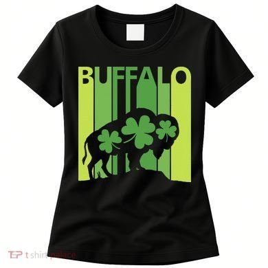 Lucky Buffalo Animal St Patrick's Day Irish Gift Women's T-Shirt