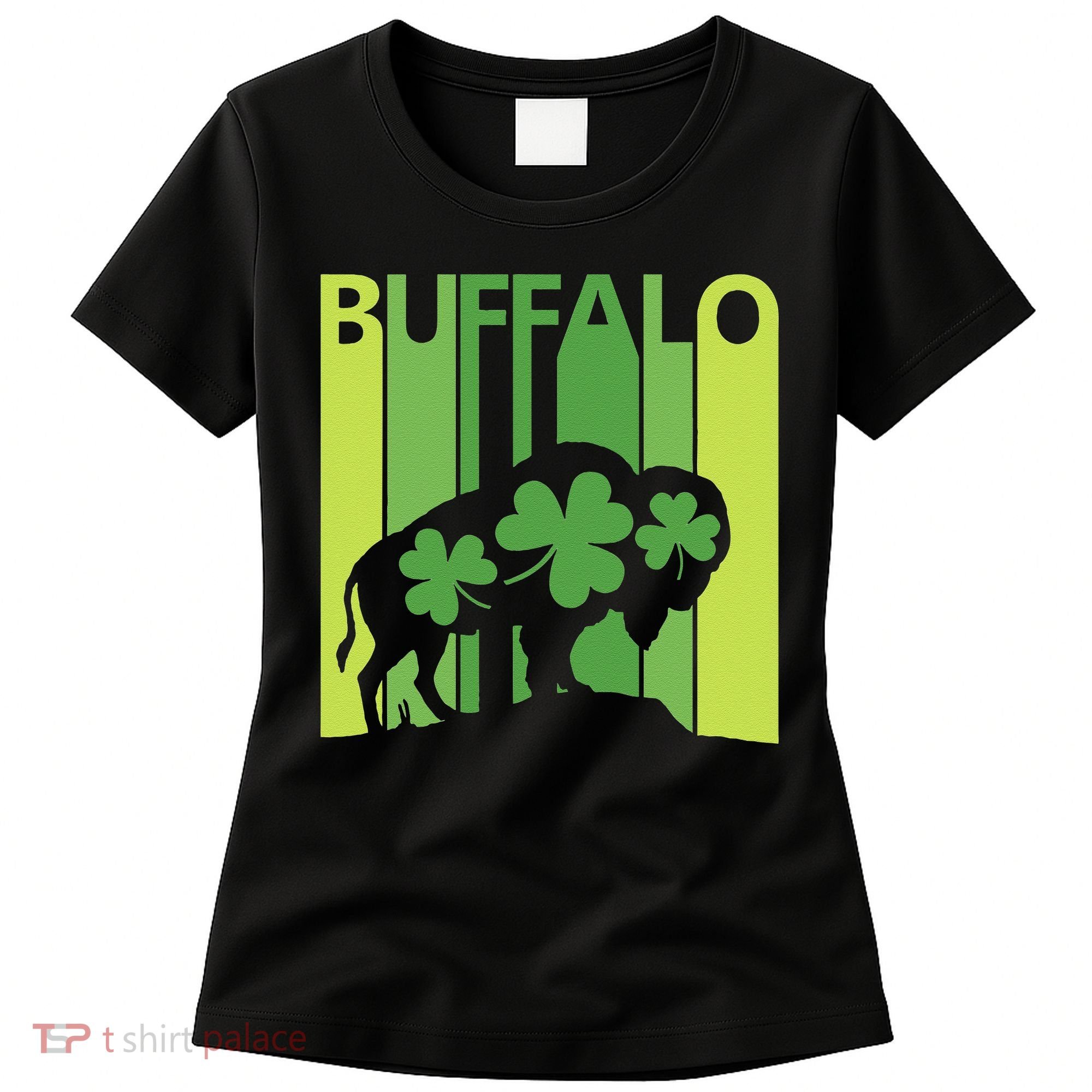 Lucky Buffalo Animal St Patrick's Day Irish Gift Women's T-Shirt