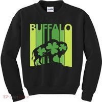 Lucky Buffalo Animal St Patrick's Day Irish Gift Kids Sweatshirt thumb 0
