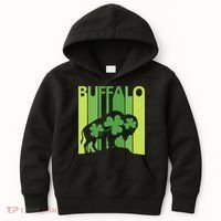 Lucky Buffalo Animal St Patrick's Day Irish Gift Kids Hoodie thumb 0