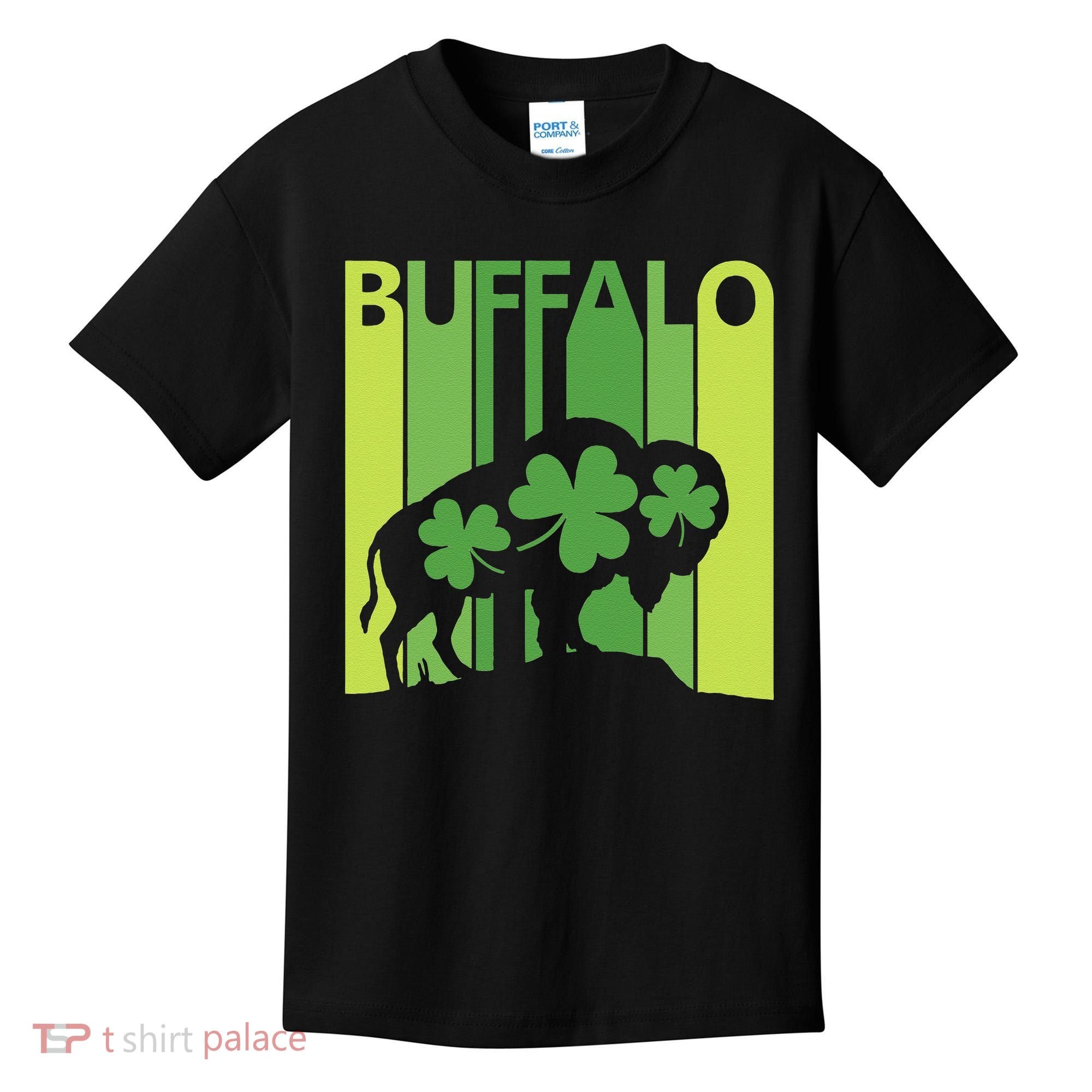 Lucky Buffalo Animal St Patrick's Day Irish Gift Kids T-Shirt