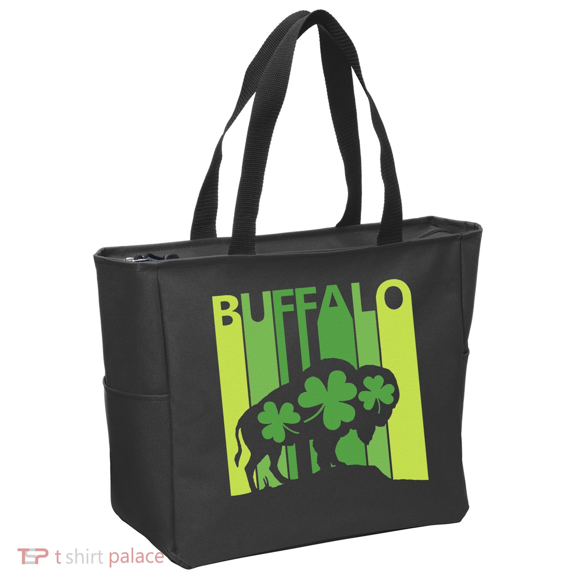 Lucky Buffalo Animal St Patrick's Day Irish Gift Tote Bag