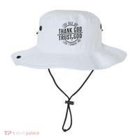 Look Back And Thank God Look Forward And Trust God Bucket Hat thumb 0