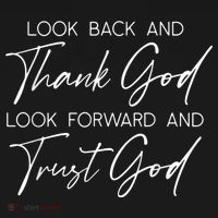 Look Back And Thank God Jesus Christian Faith Inspirational Women's Hoodie thumb 2