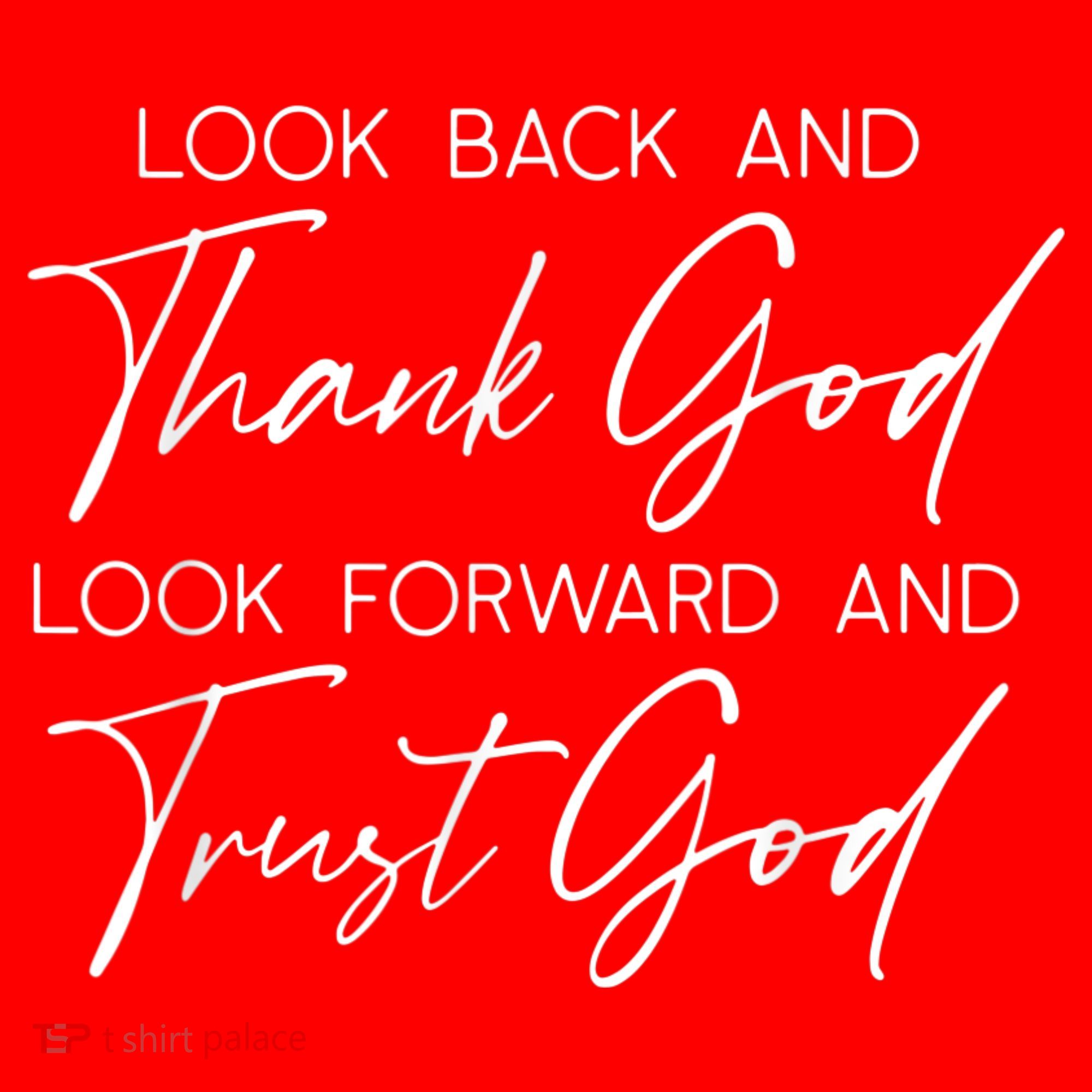 Look Back And Thank God Jesus Christian Faith Inspirational Santa Hat