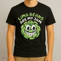 Lima Beans Are My Jam Food Lover Vegetable Vegetarian Vegan T-Shirt thumb 3