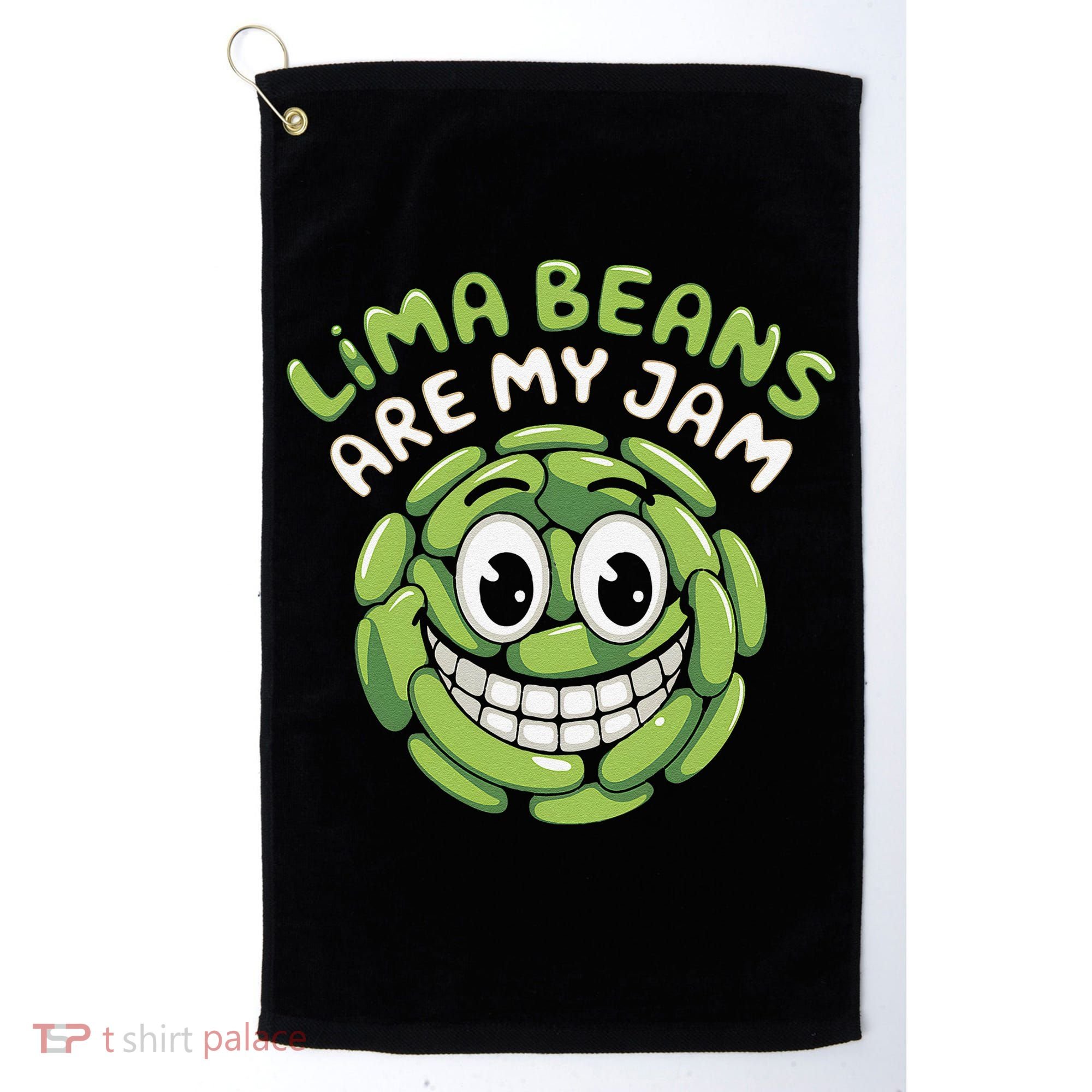 Lima Beans Are My Jam Food Lover Vegetable Vegetarian Vegan Golf Towel