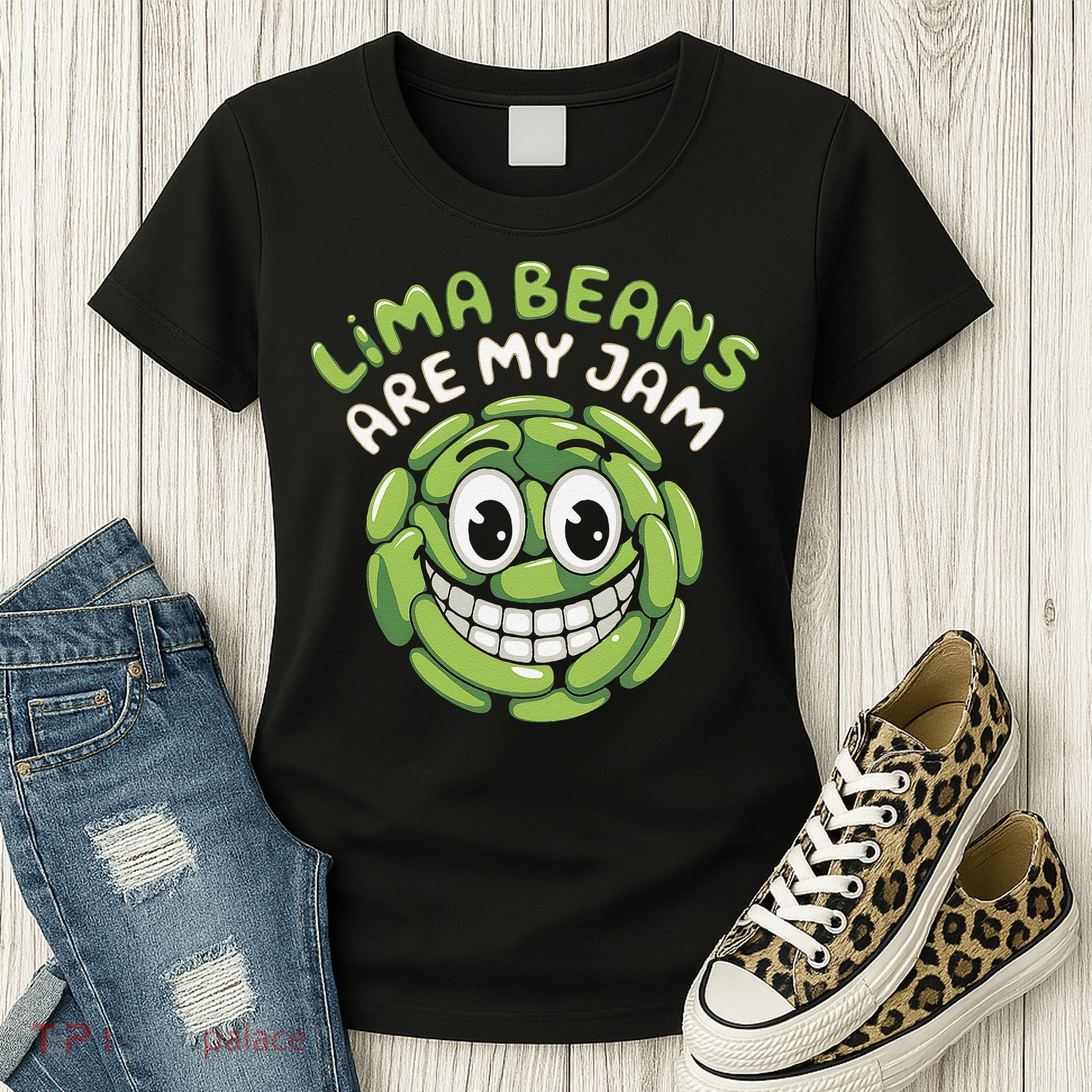 Lima Beans Are My Jam Food Lover Vegetable Vegetarian Vegan Women's T-Shirt