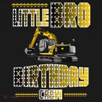 Little Bro Brother Of The Birthday Crew Party Excavator Women's Tank Top thumb 5