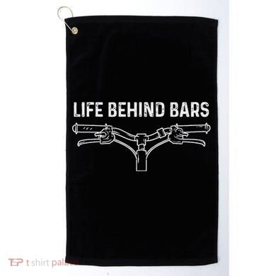 Life Behind Bars Bicycle Cycling Cyclist Golf Towel