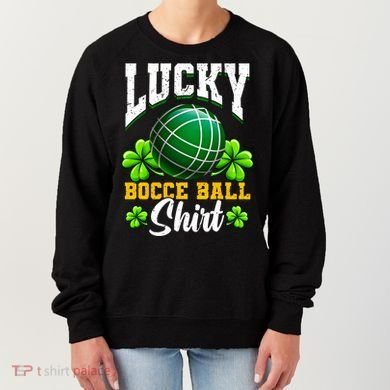 Lucky Bocce Ball Gift Italian Game Bocce Cool Gift Women's Sweatshirt