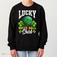 Lucky Bocce Ball Gift Italian Game Bocce Cool Gift Women's Sweatshirt thumb 0