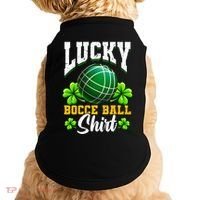Lucky Bocce Ball Gift Italian Game Bocce Cool Gift Doggie Tank thumb 0