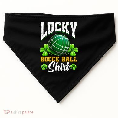 Lucky Bocce Ball Gift Italian Game Bocce Cool Gift USA-Made Doggie Bandana