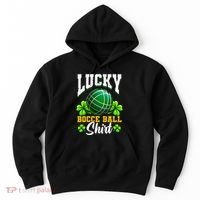 Lucky Bocce Ball Gift Italian Game Bocce Cool Gift Hoodie thumb 0