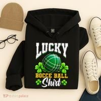 Lucky Bocce Ball Gift Italian Game Bocce Cool Gift Hoodie thumb 4