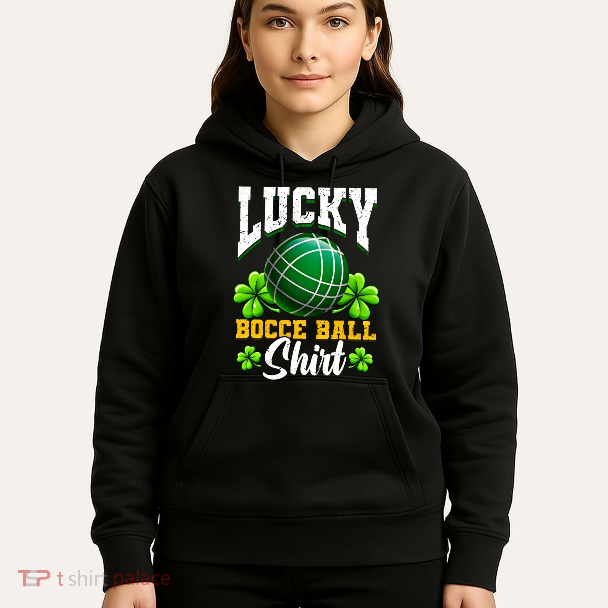 Lucky Bocce Ball Gift Italian Game Bocce Cool Gift Hoodie