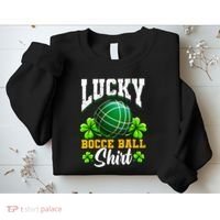 Lucky Bocce Ball Gift Italian Game Bocce Cool Gift Sweatshirt thumb 2
