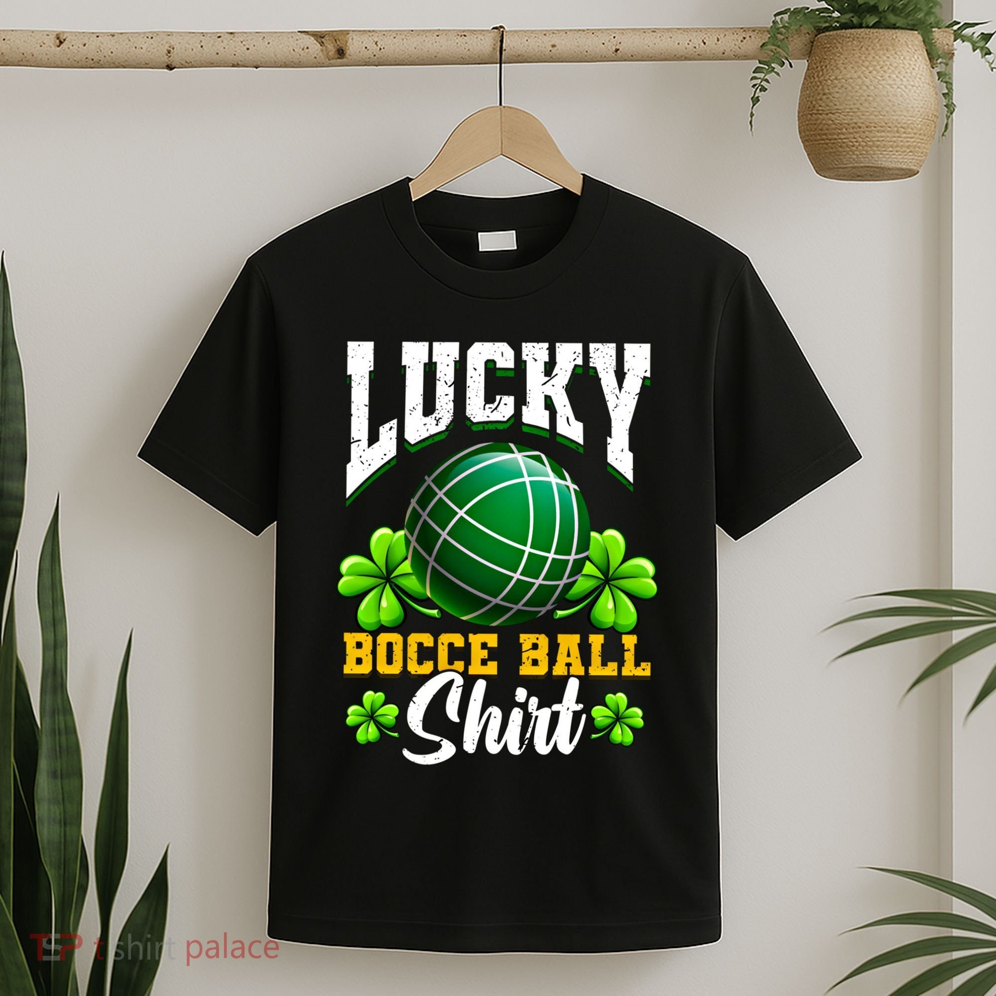 Lucky Bocce Ball Gift Italian Game Bocce Cool Gift T-Shirt