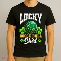 Lucky Bocce Ball Gift Italian Game Bocce Cool Gift T-Shirt thumb 3