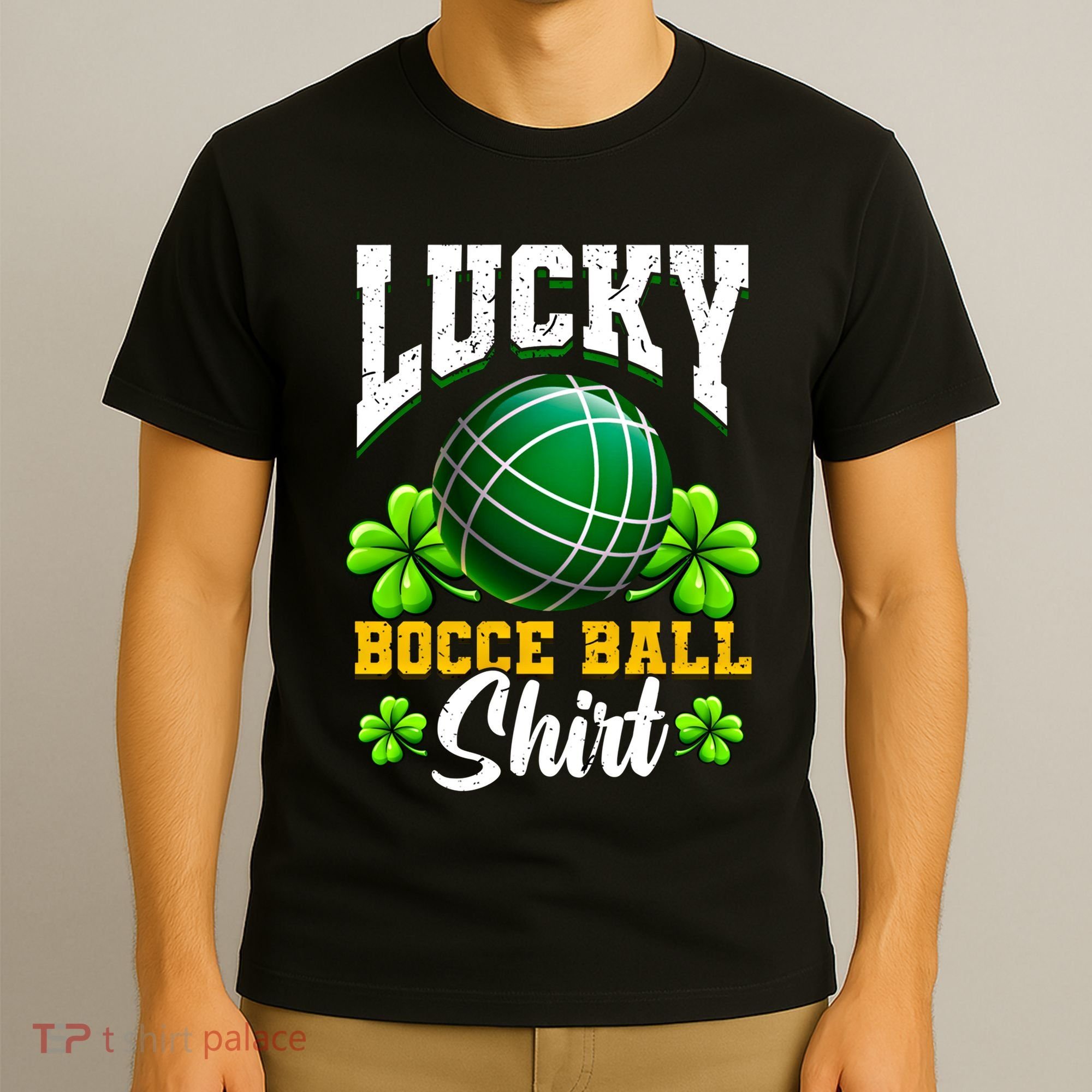 Lucky Bocce Ball Gift Italian Game Bocce Cool Gift T-Shirt