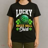 Lucky Bocce Ball Gift Italian Game Bocce Cool Gift T-Shirt thumb 4