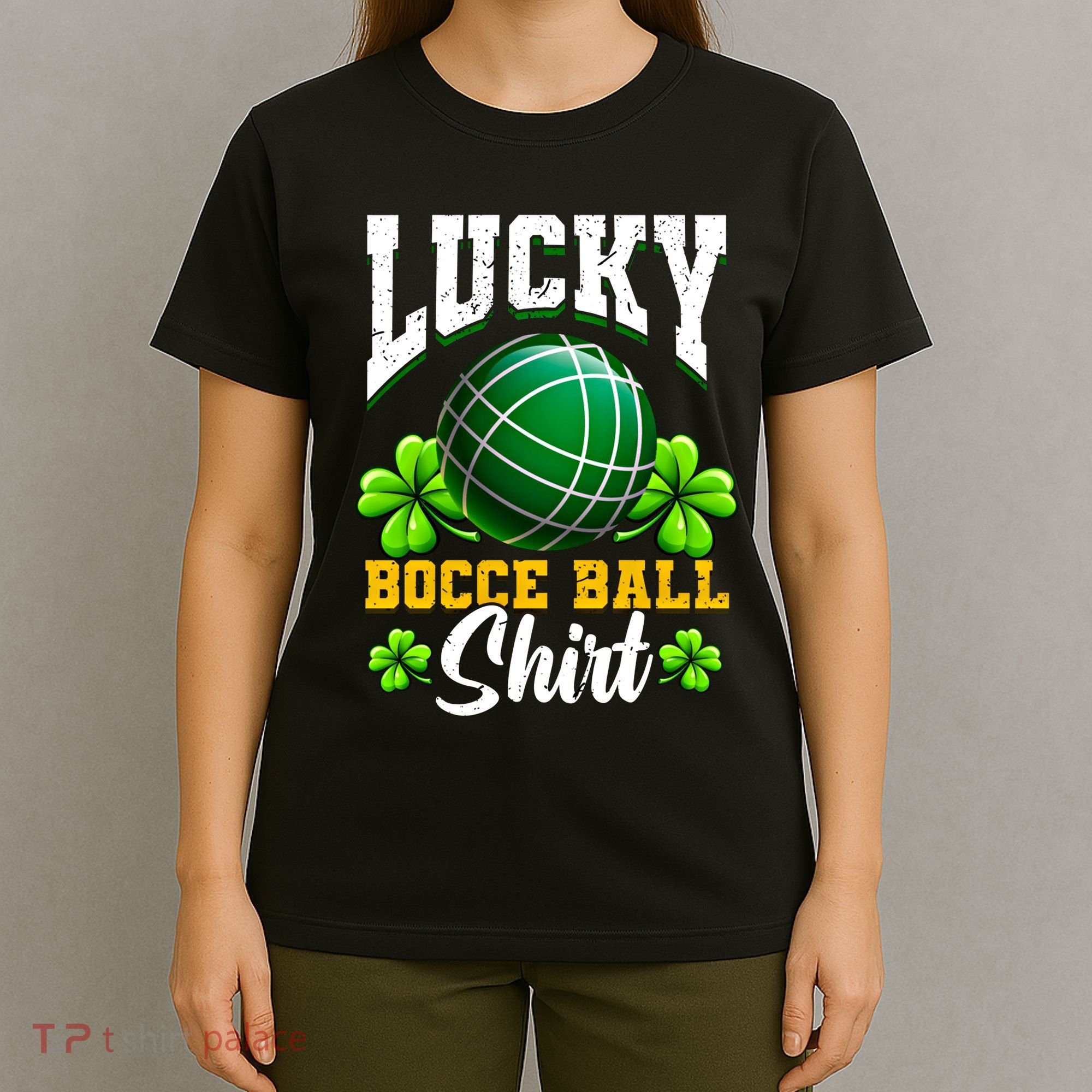 Lucky Bocce Ball Gift Italian Game Bocce Cool Gift T-Shirt