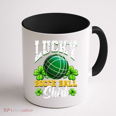 Lucky Bocce Ball Gift Italian Game Bocce Cool Gift Coffee Mug back