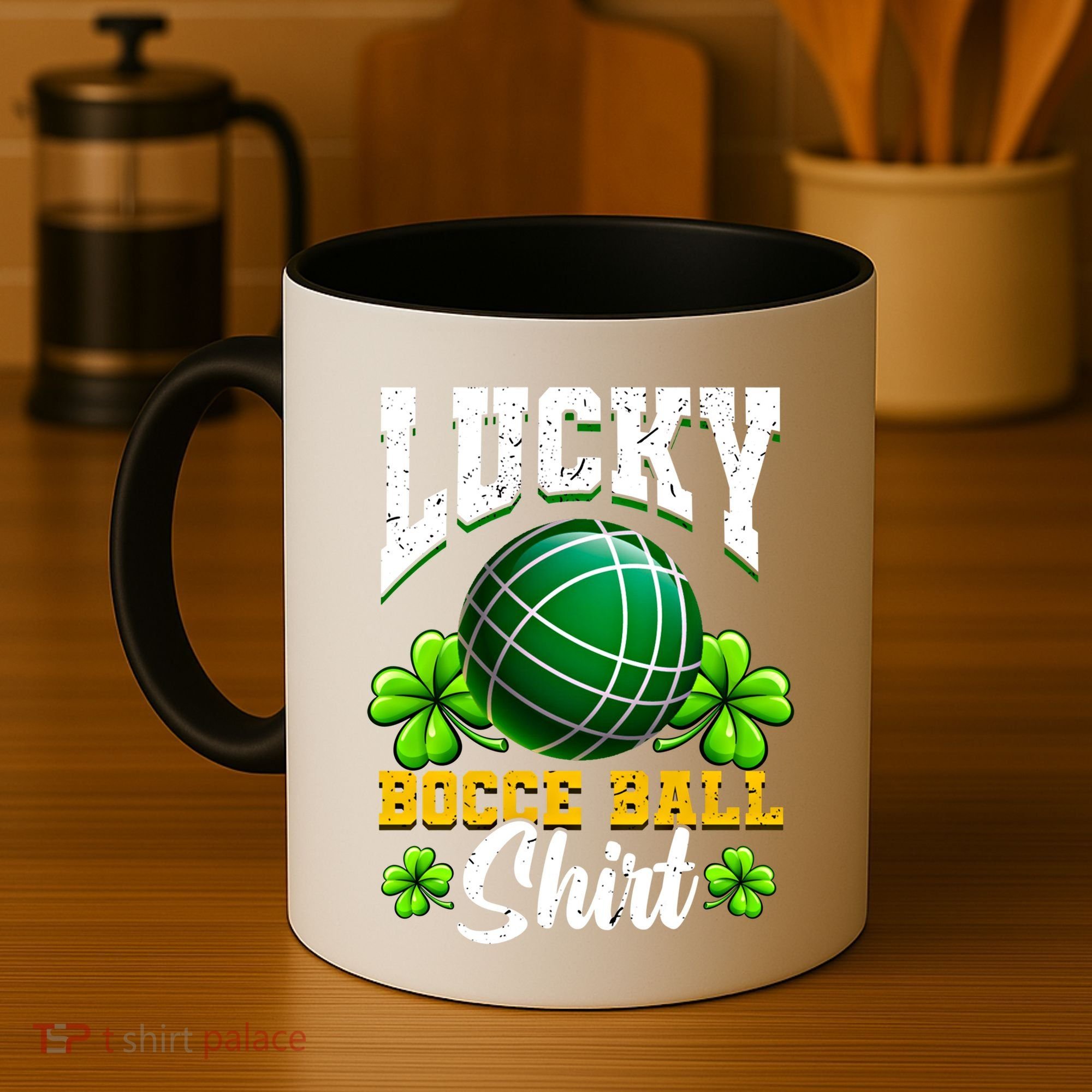 Lucky Bocce Ball Gift Italian Game Bocce Cool Gift Coffee Mug