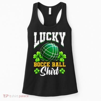 Lucky Bocce Ball Gift Italian Game Bocce Cool Gift Women's Tank Top