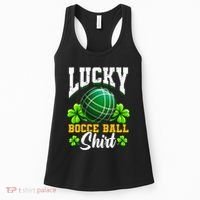 Lucky Bocce Ball Gift Italian Game Bocce Cool Gift Women's Tank Top thumb 0
