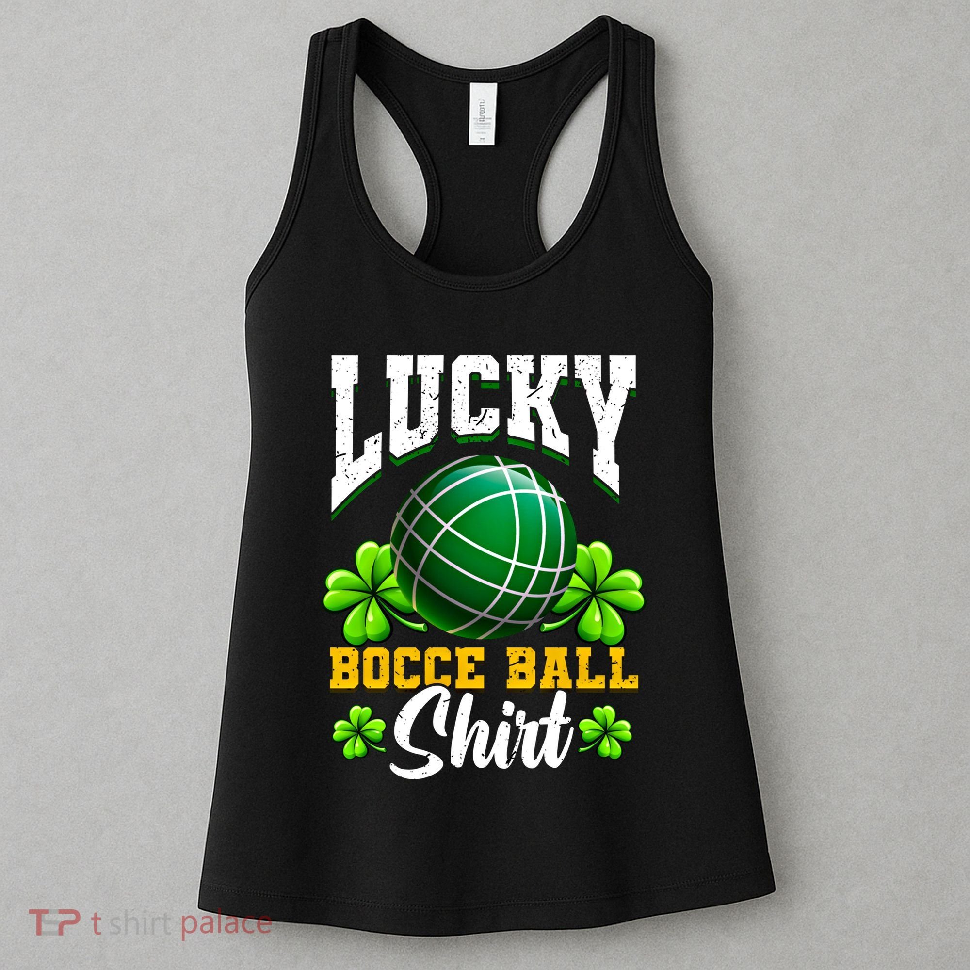 Lucky Bocce Ball Gift Italian Game Bocce Cool Gift Women's Tank Top