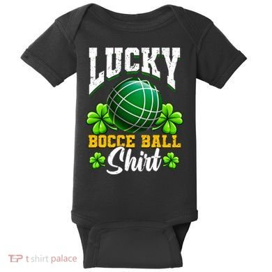 Lucky Bocce Ball Gift Italian Game Bocce Cool Gift Baby Bodysuit