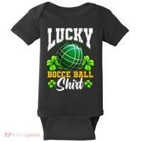 Lucky Bocce Ball Gift Italian Game Bocce Cool Gift Baby Bodysuit thumb 0