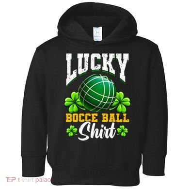 Lucky Bocce Ball Gift Italian Game Bocce Cool Gift Toddler Hoodie