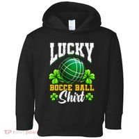 Lucky Bocce Ball Gift Italian Game Bocce Cool Gift Toddler Hoodie thumb 0