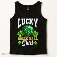 Lucky Bocce Ball Gift Italian Game Bocce Cool Gift Tank Top thumb 2