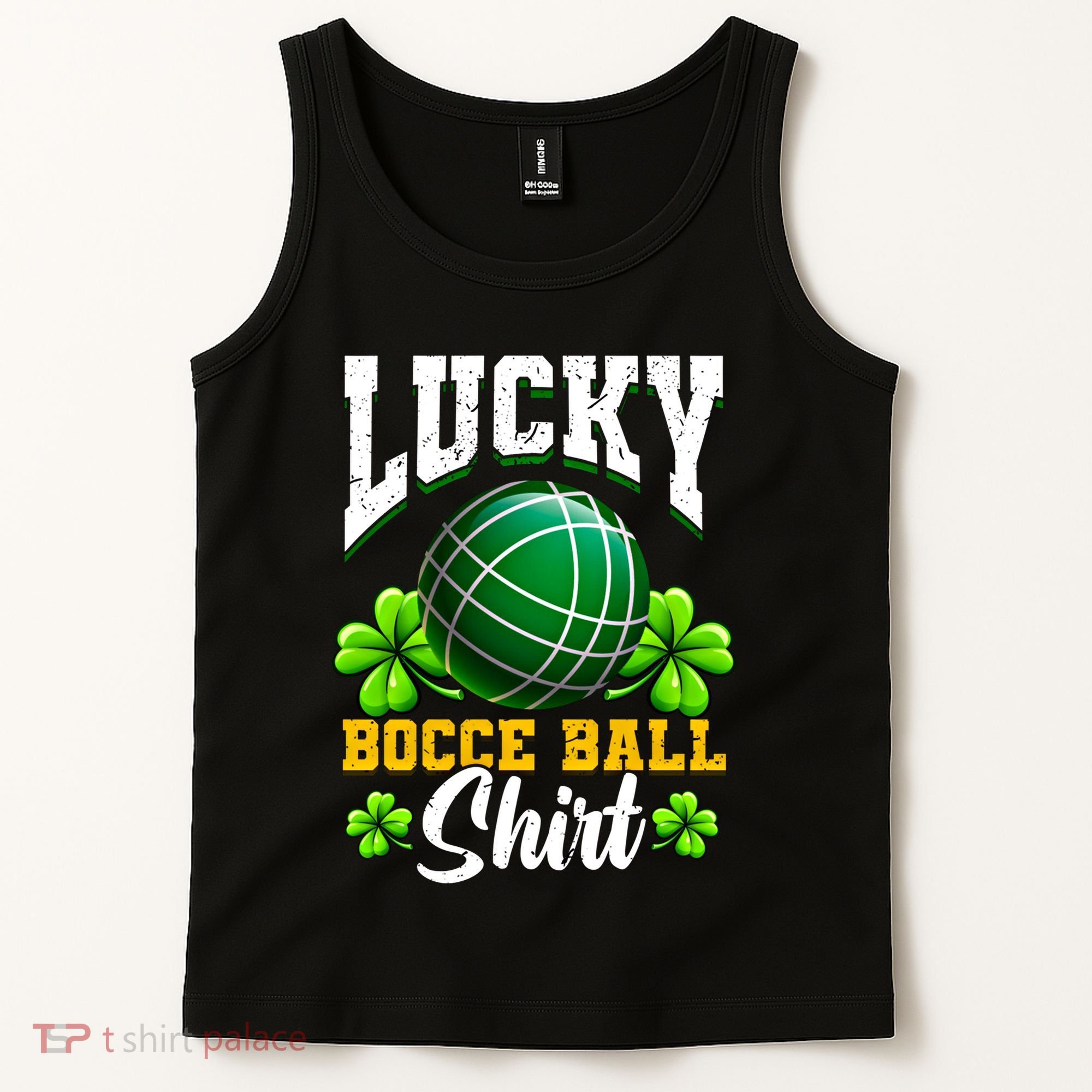 Lucky Bocce Ball Gift Italian Game Bocce Cool Gift Tank Top