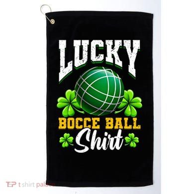 Lucky Bocce Ball Gift Italian Game Bocce Cool Gift Golf Towel