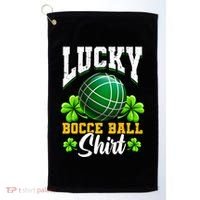 Lucky Bocce Ball Gift Italian Game Bocce Cool Gift Golf Towel thumb 0