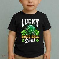 Lucky Bocce Ball Gift Italian Game Bocce Cool Gift Toddler T-Shirt thumb 2