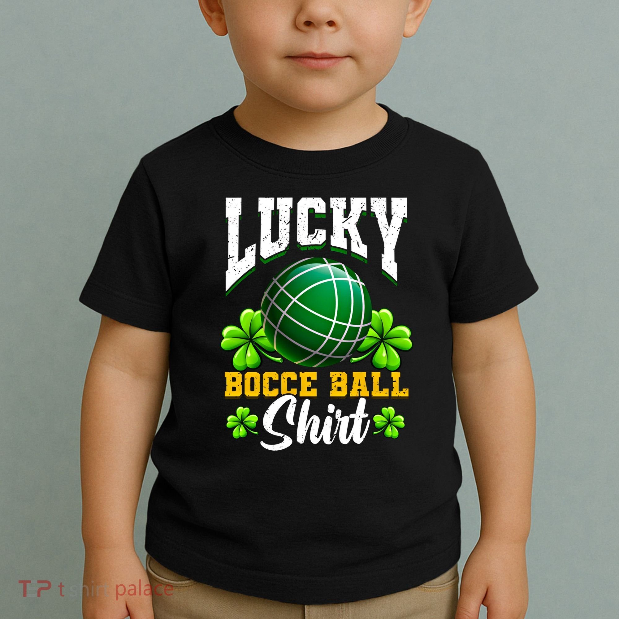 Lucky Bocce Ball Gift Italian Game Bocce Cool Gift Toddler T-Shirt
