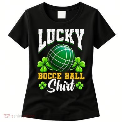 Lucky Bocce Ball Gift Italian Game Bocce Cool Gift Women's T-Shirt