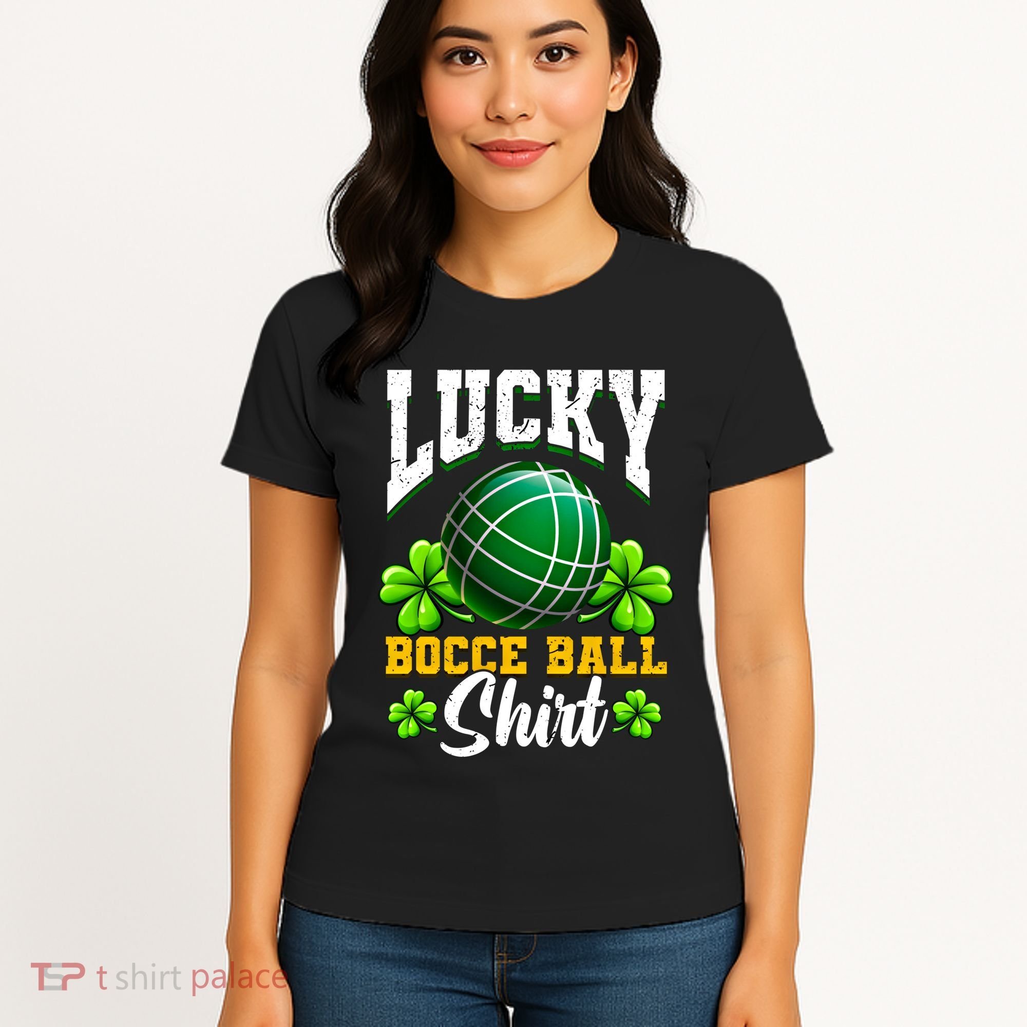 Lucky Bocce Ball Gift Italian Game Bocce Cool Gift Women's T-Shirt